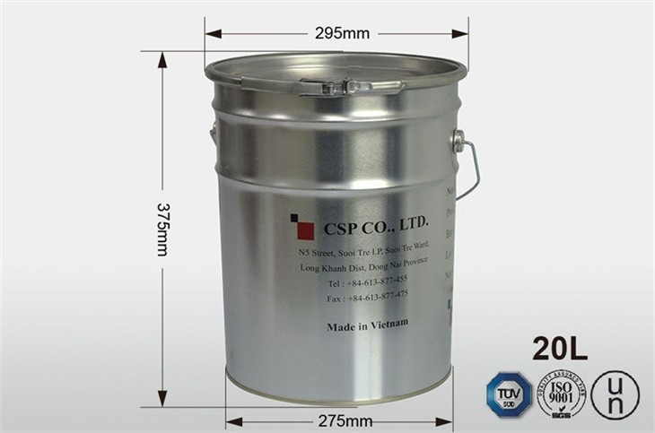 Open-Head UN Rated 24-Gauge Steel Pail suppliers