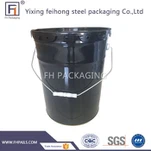 Stalen emmer met deksel van de bloem voor dunner