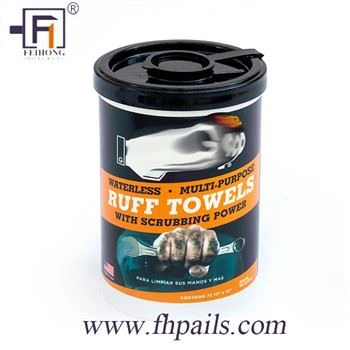 Plastic doekjes containers met logo